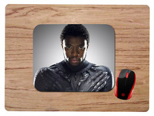 BLACK PANTHER WAKANDA FOREVER CUSTOM MOUSE PAD DESK MAT PC GAMING VIRTUAL SCHOOL picture