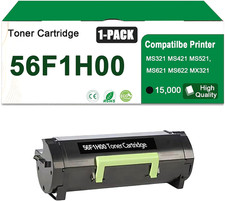 56F1H00 High-Yield Black Toner Cartridge for Lexmark MS321/MX321 Series Printers picture