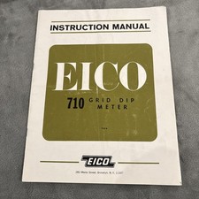 Vintage EICO Model 710 Grid Dip Meter, Manual, 1959 picture