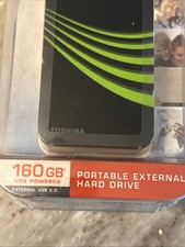 Toshiba 160 GB USB 2.0 Portable External Hard Drive (HDDR160E03X) Sealed In Box picture