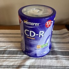Factory Sealed Memorex CD-R 52x 700MB 80-minute 100 Pack-New picture