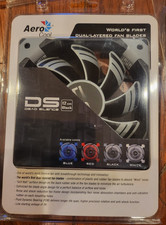 Aerocool Dead Silence DS-120-BL 120mm Case Fan - Black Dual-Layer Blades NIB NOS picture