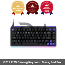 Logitech Korea Official G512 X 75 Gaming Keyboard Black, Red Sox picture