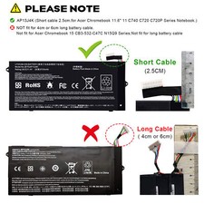 AP13J3K AP13J4K Battery for Acer Chromebook C720-2848 C720 C720P C740 14 CB3-431 picture