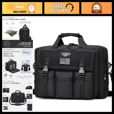 Tactical Messenger Bag for Men, 15.6/17.3 Inch Briefcase, Military Style, Durabl picture