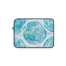 Abstract Circles Pattern Laptop Sleeve, Beach Vibes, Tech Accessory, Tablet Case picture