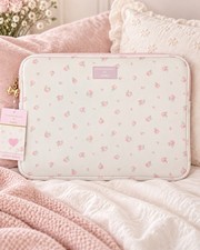 LoveShackFancy x Target Yoobi Blooming Heirloom 15in Laptop Sleeve Pink NWT picture