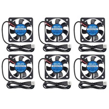 6Pcs 40mm x10mm DC 5V USB Brushless Cooling Fan, Dual Ball Bearing, Quiet... picture