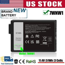 7WNW1 Laptop Battery For Dell Latitude 5420 5424 7424 Rugged Extreme GK3D3 DMF8C picture