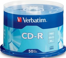 CD-R Blank Discs 700MB 80 Minutes 52x Speed Recordable Music Burning - 50 Pack picture