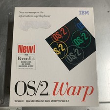 Unused - Vintage  IBM OS/2 Warp Version 3 with BonusPak 3.5