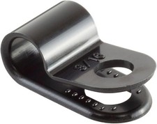 GTSE Black Nylon Plastic Cable Clamps, 3/16