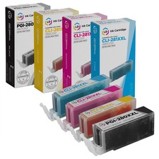 LD Compatible Canon PGI-280XXL & CLI-281XXL Black Cyan Magenta Yellow Ink 4-Pack picture