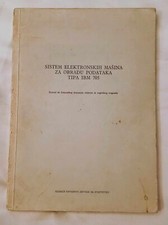 IBM 705 type electronic data processing machine system manual Yugoslavia 1959 picture