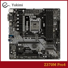 FOR ASROCK Z370M Pro4 LGA 1151 64GB HDMI DVI VGA Micro ATX Motherboard Test OK picture