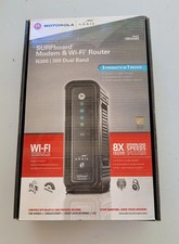 Motorola Arris SURFboard SBG6580 Modem & Wi-Fi Router N300 300 Dual Open box New picture