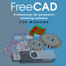 FreeCAD PRO 2D 3D Parametric Graphic Modeling Design Softwar-CNC-DWG-Windows-USB picture