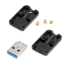 xiwai USB DIY Kit USB 3.0 Type-A Male Plug Connector Welding Solder Type Alum... picture