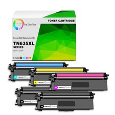 TCT Compatible BCMY Toner Cartridge Replacement for Brother TN635XL – 5-Pack picture