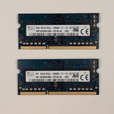 SK hynix 4GB Kit (2x2GB) DDR3L PC3L-12800S 1600MHz Laptop Memory HMT425S6AFR6A picture