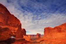 Landscape nature desert rock formation arches national Custom Gaming Mat Desk picture