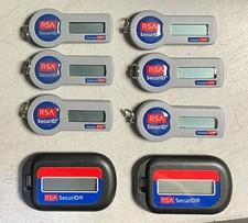 LOT 8x RSA SecurID Security Token KeyFob Expired 2006,2007,2008  picture