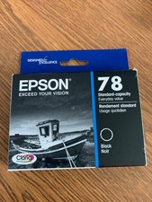 Epson 78 Black Inkjet Cartridge and Sealed NEW See Exp picture