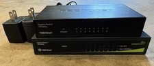 2x TRENDnet (TEG-S80g and TEG-S82g) 8-Port Gigabit Unmanaged Metal Switches 1Gb picture