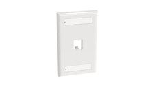 Panduit Mini-Com®, Classic, Faceplate, 1 port, White CFPL1WHY picture