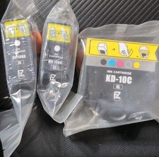 Kodak Ink Printer Cartridge Replacement Color KD-10C XL & 2 Black KD-10BK XL NEW picture