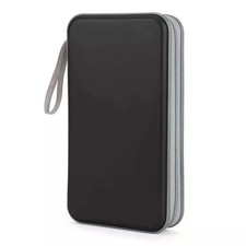 96 Disc CD Case Holder DVD Storage Wallet Bag Portable VCD Organizer Bag Black picture