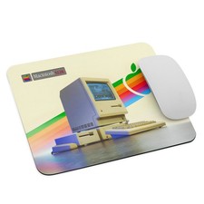 Vintage  Apple Macintosh 512k Logo Mouse Pad - Retro  9.5
