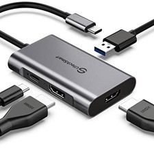 UTECHSMART USB C TO HDMI ADAPTER, USB C HUB TO DUAL HDMI 4 IN 1 - UCN-3303-1 picture