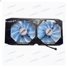 For HIS RX580 590 4GB IceQX2 OC Graphics Card Cooling Fan with Casing Parts picture