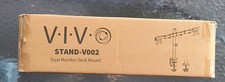 VIVO STAND-V002 Dual Monitor Desk Mount Black Tilt/Rotate VESA 75/100 picture