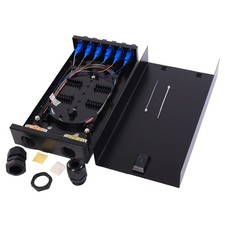 6-Port Wall Mount Fiber Enclosure with Splicing Module & Loaded SC-UPC Panel picture
