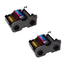 Fargo Printer YMCKO Color Ribbons for DTC1000 and DTC1250e - 2 Basic Cards picture