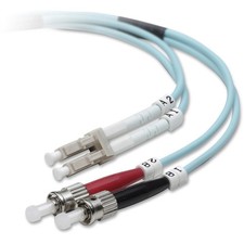 BELKIN F2F402L0-03M-G 3M Fiber Optic Cable 10Gb Aqua Multimode Lc/St Duplex picture