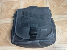Kensington Black Saddle Bag Backpack Laptop Bag With Shoulder Strap picture