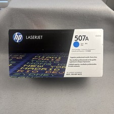 HP 507A CE401A Cyan Toner Laserjet Blue OEM Original Sealed Package picture