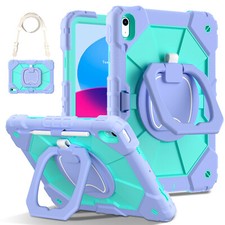 For Apple iPad 10th Gen (2022) 3-Layer Shockproof Case Rugged Rotate Stand Cover picture