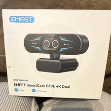 EMEET SmartCam C60E 4K USB Webcam 30fps Autofocus Built-In Mic Clip-On picture