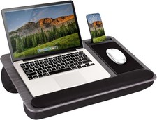  Home Office Pro Lap Desk - Gray Woodgrain, Fits 15.6” Laptops picture