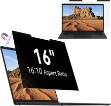 Magnetic Laptop Privacy Screen 16 inch, Removable Anti Glare Protector Filter picture