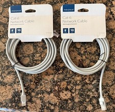 Insignia 8 Ft Cat-6 Ethernet Network Cable DSL Cable modems Switches - Gray picture
