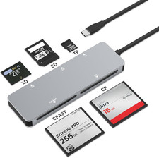 Cfast 2.0 Card Reader, USB C Cfast Card Reader 3.0 5Gbps Cfast/Cf/Sd/Tf/Xd - 5 picture