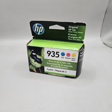 N9H65FN New Genuine HP 935 Cyan Magenta Yellow Ink Set 10/2023 picture