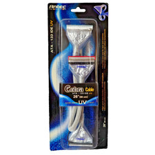 Vintage Antec Round ATA-133 IDE UV Cable NIB NOS 2003 Glows In UV Light picture