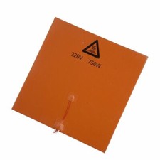 3D printer part 400*400mm 220V 750W silicone rubber hot bed silicone heating pad picture