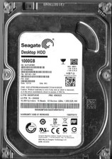 Seagate ST1000DM003 1TB Sata Hard Drive P/N: 1ER162-541 F/W: CC61  W4Y  WU picture